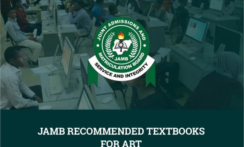 JAMB 2026 Recommended Textbooks For Art